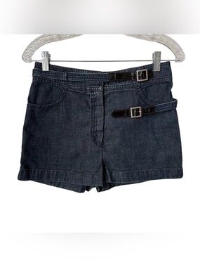Vintage Chanel Belted Denim Shorts Size 38 (US 6)